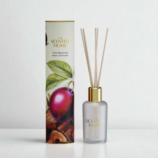 Ashleigh & Burwood Velvet Plum & Oud Geurstokjes 150ml